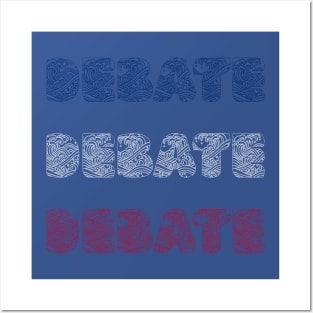 Debate Waves Posters and Art